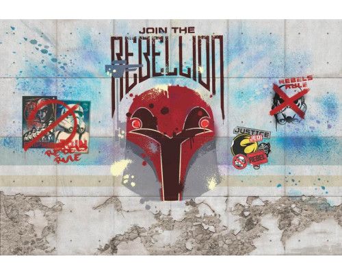 Star Wars Rebels fotobehang met de dappere rebellen in actie, ideaal voor de tienerkamer.