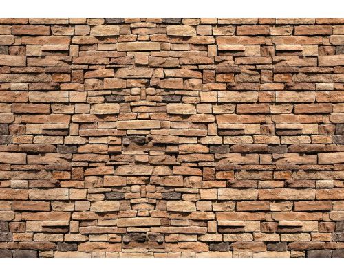 Fotobehang van een industrieele stenen muur.