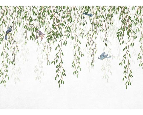 Fotobehang Takken met Bladeren