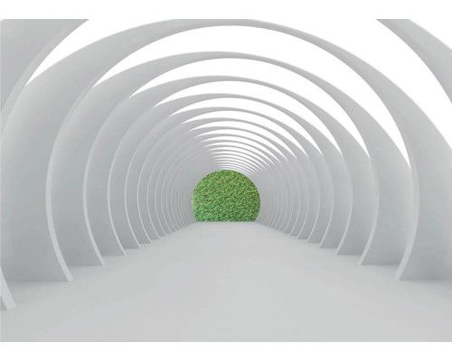 Fotobehang Tunnel naar het Groen
