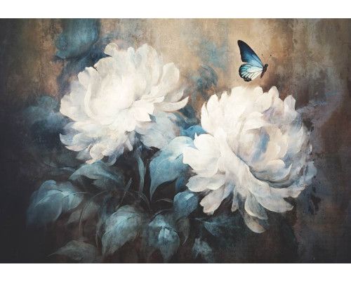 Fotobehang Witte Bloemen