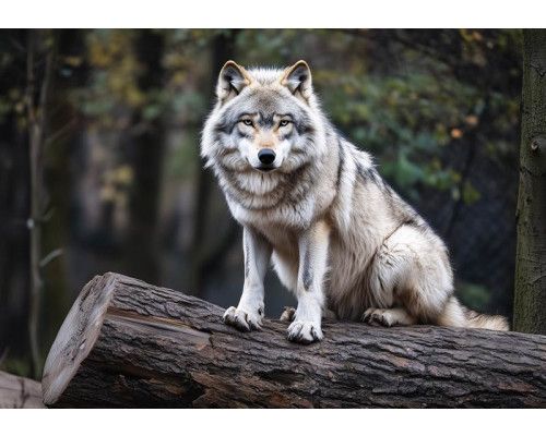 Fotobehang met artistieke palmbomen in zwart-witte illustratiestijl.