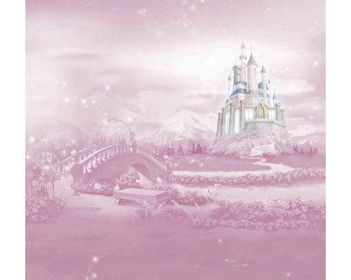 Prinsessen Kasteel fotobehang, met een majestueus kasteel, perfect voor een sprookjeskamer.