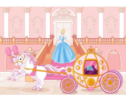 Fotobehang van een prinses op een bal, betoverend en magisch.