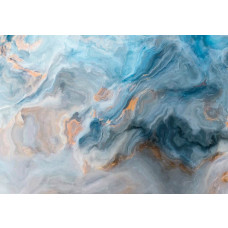 Eine blaue Marmor-Fototapete mit einem industriellen und luxuriösen Design, ideal für ein Esszimmer.