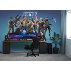 Een Fortnite fotobehang voor de gamekamer.