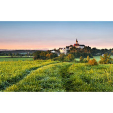 Abdij van Andechs klooster fotobehang, met een schilderachtig uitzicht.
