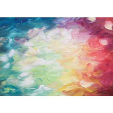 Abstract schilderij in een artistieke stijl op fotobehang.