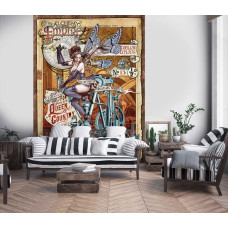 Een fotobehang getiteld