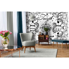 Een fotobehang met de iconische