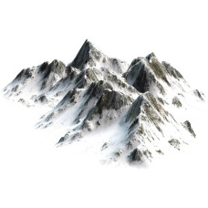 Fotobehang van besneeuwde bergtoppen van Mount Everest in een indrukwekkend berglandschap.
