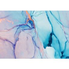 Fotobehang met abstracte blauwe marmer effecten voor een luxe uitstraling.