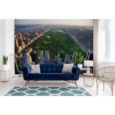 Fotobehang van Central Park in New York, Manhattan, perfect voor een woonkamer die de stedelijke charme weerspiegelt.