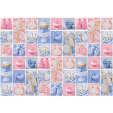 Een fotobehang van kleurrijke cupcakes voor de kinderkamer en keuken.