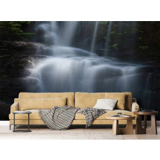 Fotobehang Dark Waterfall. Dark Waterfall.
