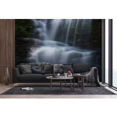 Fotobehang Dark Waterfall. Dark Waterfall.