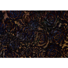 Donkere bloemen in een elegant ontwerp op fotobehang.