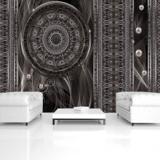 Een fotobehang van een dromenvanger met abstract mandala kunst voor in de bedrijfsruimte.