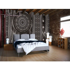 Een fotobehang van een dromenvanger met abstract mandala kunst voor de slaapkamer.