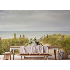 Fotobehang Duinen bij de Noordzee in de keuken met een zomerse stranduitstraling en natuurlijke kleurtinten die een frisse en open sfeer creëren.
