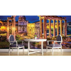 Een fotobehang van het Forum Romanum in Rome voor de keuken.