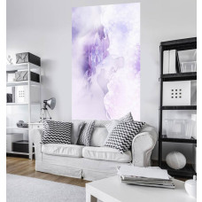 Een fotobehang van Disney’s Frozen met wintermist, zichtbaar in een kinderkamer.