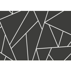 Fotobehang van geometrische verdelingen met driehoeken, in een moderne kunststijl.
