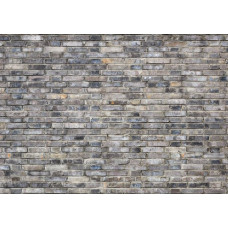 Fotobehang van een grijze stenen muur met industriële uitstraling.