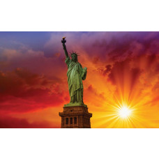 Fotobehang van het Vrijheidsbeeld in New York, Amerikaans icoon.