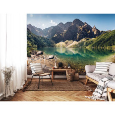Fotobehang Kristalhelder Bergmeer