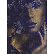 Delicate kant patronen, artistiek weergegeven in dit fotobehang, ideaal voor een verfijnde uitstraling.