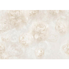 Een fotobehang van lichtbeige bloemen met pioenrozen, dat een rustige en verfijnde sfeer creėert in elke ruimte.