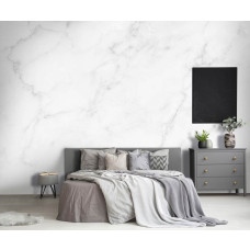 Een elegant fotobehang met een marmeren muur in een luxe stijl, perfect voor een slaapkamer.