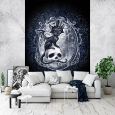 Een fotobehang van Meowstopheles, de vampierkat voor de woonkamer.