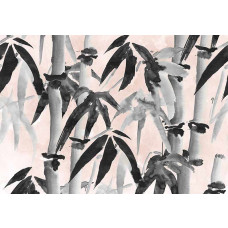 Fotobehang met vogels en vlinders in een weiland vol wilde bloemen.