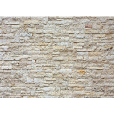 Fotobehang met een moderne, bakstenen muur