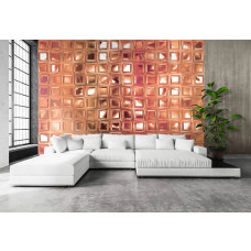 Een fotobehang van mozaļekglas als kunst voor de woonkamer.