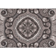 Zwart-wit mozaïekpatroon, abstract fotobehang voor een moderne en minimalistische ruimte.