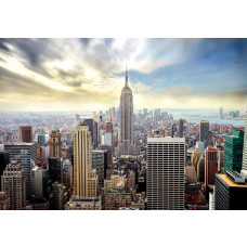 Skyline van New York, stedelijk fotobehang met wolkenkrabbers en een moderne uitstraling.