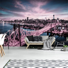 Een fotobehang van New York stad in Amerika voor de huiskamer.