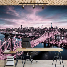 Een fotobehang van New York stad in Amerika voor het kantoor.