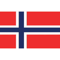 Noorse vlag op fotobehang, kleurrijk en iconisch.