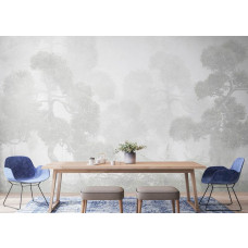 Inspirerend fotobehang van een Oosterse tuin in een kantoor, stimuleert focus en creativiteit met een vleugje Zen-sfeer.