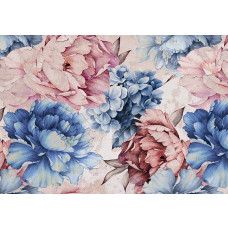 Fotobehang pioenroos bloemen in pastelkleuren.