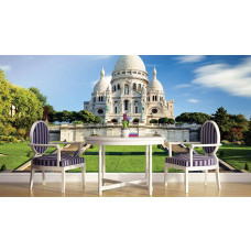 Een fotobehang van de Sacré-Coeur op de Montmartre in Parijs voor de keuken.