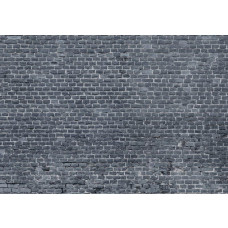 Donkergrijze bakstenen muur, weergegeven met een realistische textuur voor een moderne en industriële uitstraling.