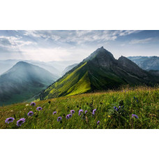 The Green Queen van de Hofats berg in de Allgauer Alpen.