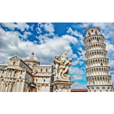 Fotobehang van de Toren van Pisa, Italiaans monument.