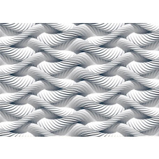 Een 3D fotobehang van touwen in een abstracte stijl.