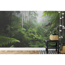 Fotobehang Weelderig Groen Bosparadijs